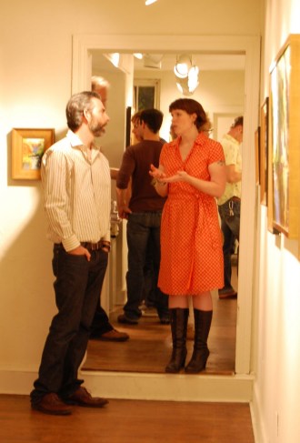 Matt Greenway, F.A.N. Gallery's July 2011 artist and Kate Kern Mundie F.A.N. Gallery's June 2011 artist