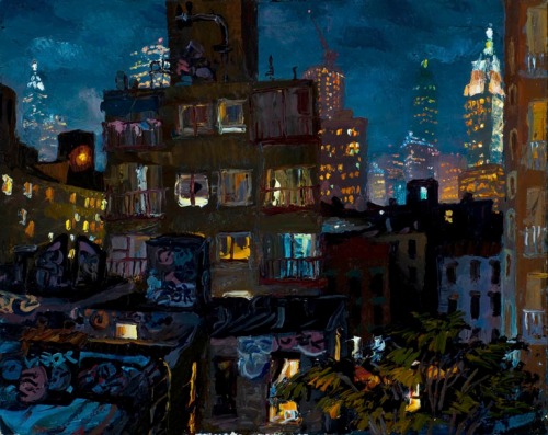 Neil Berger, "Chinatown," 24 x 30 inches
