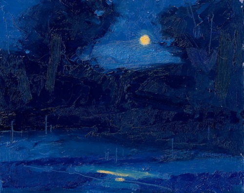 Al Gury, Blue Moon, 8 x 10 inches, oil on panel